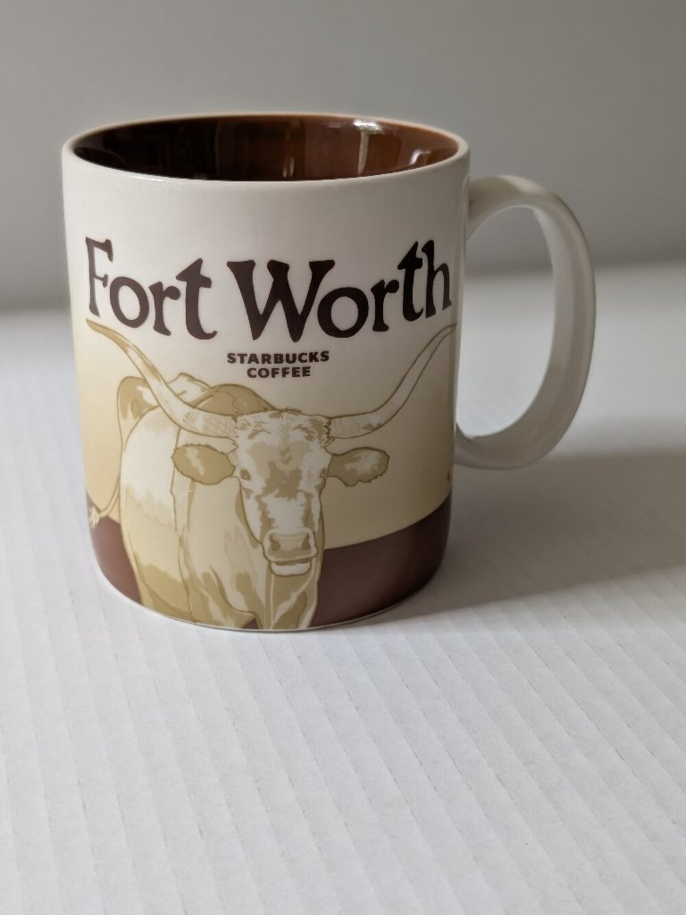 Starbucks FORT WORTH Texas Longhorn Global Icon Collector Series 16oz Coffee Mug
